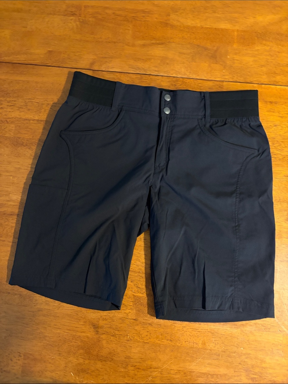 Title Nine women’s 's Black Athletic Shorts with Snap Waist